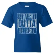 Straight Outta Detroit - Michigan Football Sports Youth T Shirt