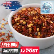Chilli Flakes Crushed Premium Quality Herbs & Spices FREE POST