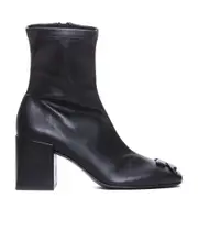 Courrèges Reedition AC Side Zipped Ankle Boots 37,40 Black