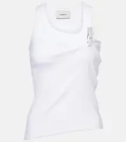 [Coperni] Coperni Washing Clip cotton jersey tank top AU 14 white