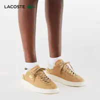 在飛比找momo購物網優惠-【LACOSTE】女鞋-Baseshot優質皮革運動休閒鞋(