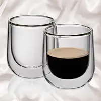 在飛比找樂天市場購物網優惠-《KELA》雙層玻璃濃縮咖啡杯2入(60ml) | 雙層隔熱