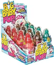 Myriad Big Baby Pop Sour Lollipop Bottle, 12 x 30 Grams