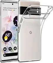 Google Pixel 6 Pro Case, Pixel 6 Pro Case, Google Pixel 6 Pro Cover, [Slim Thin] [Shockproof] Flexible TPU Gel Rubber Soft Skin Silicone Protective Case Cover For Google Pixel 6 Pro (Clear)