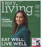 SPRY LIVING MAGAZINE NOVEMBER 2021 PADMA LAKSHMI AGING OR ALZHEIMER'S Exercising