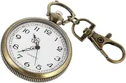 [ANDRESLAD] 1Pc Stylish Nurse Pocket Watch Vintage Keychain Fob Watch for Easy Timekeeping for Students Medical Professionals Comfortable Touch Smooth Edges Dial Display