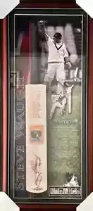 Steve Waugh Bat Framed