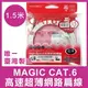 【台灣製造】 MAGIC CAT.6 高速 超薄 網路 扁線 1.5米 網路線 網路傳輸線 網路扁線 超薄扁線 高速傳輸【APP下單最高22%點數回饋】