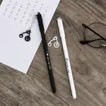 晨兮中性筆小清新掛件中性筆 可愛卡通吊墜水筆情侶筆0.5MM黑水筆