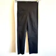 NEW White House Black Market Side Stripe Taper ankle Pants Black White Size 4