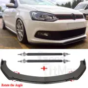 For VW POLO GTI Carbon Fiber Front Bumper Lip Spoiler Splitter / Strut Rods Bar (for: Volkswagen)