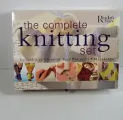 READER'S DIGEST THE COMPLETE KNITTING SET, TECHNIQUES, PROJECTS & MATERIALS, NEW