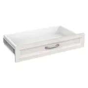 ClosetMaid Drawer Kit Traditional Wood Nickel Handle Bleached Walnut / Brown