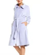 NEW PETER ALEXANDER WOMENS ZIPPERED LILAC DRESSING GOWN LARGE L RRP$99.95