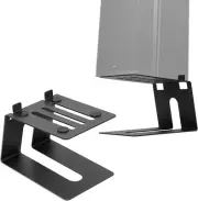 Desktop Speaker Stand 1 Pair, Studio Monitor Stands 5° Incline Design, Black Met