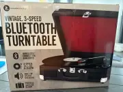 Vintage 3 Speed Bluetooth Turntable