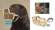 XL BIG DOG Quick Fit/Release Adjustable Training Safety HEAVY DUTY BASKET MUZZLE