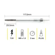 Tridon Glow Plug for Audi A3 8P1 8PA A4 B7 8EC 8ED 2.0L 4cyl 2006-2013