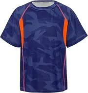 [inhzoy] Boys Athletic Short Sleeve T-Shirt Quick-Dry Moisture-Wicking Top for Running Training Exercise Workout