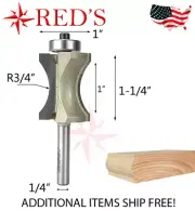 Tideway Carbide PRO LC06041604 1" Convex Edging Bit 1/4" shank router bit
