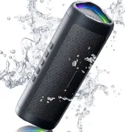 Bluetooth Speaker with HD Sound, Portable Wireless, IPX5 1pcs-Glossy Black