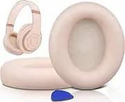 SOULWIT Replacement Earpads for Beats Studio Pro Wireless Noise Cancelling Headphones, Cushions Ear Pads with Soft Protein Leather, Noise Isolation Foam - Moon