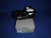 Kenneth Cole Tap Strappy Fashion Flats Shoes girls Size 6 Black Brand new