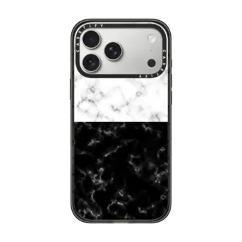 iPhone 17 Pro Max Impact Case MagSafe Compatible Black or White Marble