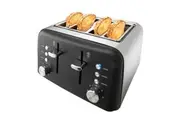 Baccarat The Toasty Slice 4 Slice Toaster 28.5X29.0X19.3cm Black