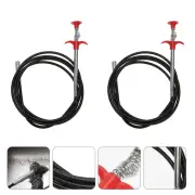 2 Pcs Pipeline Dredge Hook Cleaner Cleaning Dredge Hook Sink Snake