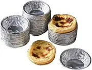 200 Pcs Egg Tart, Tin Foil Cup, Cake, Biscuit Mold, Pudding Mold, Tin Baking Tool, Non Stick