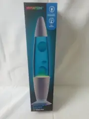 Bright Side Mood Lava Lamp 13" Mood Lamp New In Box Blue And White