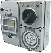 5 pin 32 Amp Switch Socket RCD Combination Outlet 4 Pole Switchboard IP66