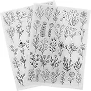 PHENOFICE 2 Sheets Water Soluble Embroidery Stabilizer of Hand Sewing Patterns for DIY Projects for Canvas Applique Designs and Clothing Repairs