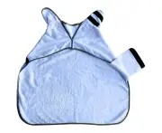 Dog Robes for After Bath, Soft Dog Bathrobe for Small Medium Large Dogs, Super Absorbent Microfiber Pet Bathrobe-Blue