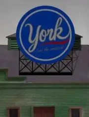 Miller Engineering York Peppermint Pattie Animated Billboard Large for HO 883351