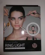 8" LED Selfie Ring Light W/ Tripod Phone Holder Stand For Makeup Social Media