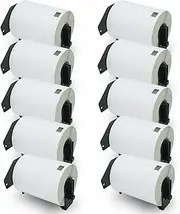 BETCKEY - 10 Rolls DK-11247 Shipping Labels, Compatible with Brother, 103 mm x 164 mm, Black on White, 1800 Labels for Brother QL Label Printers