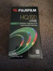 FUJI VHS T-120 HQ120 Tape 6 hours VCR Recording NEW SEALED FUJIFILM 3 Pack!!