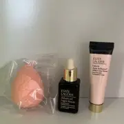 Estee Lauder 3pcs Advanced Night Repair Serum 15ml , Primer, Foundation Sponge