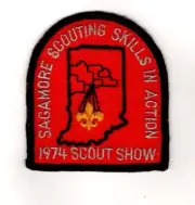 Sagamore Council Kokomo Indiana, 1974 Scout Show Patch