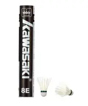 Kawasaki King 8E Goose Feather shuttlecock - Excellent Mid level shuttle，Speed 7