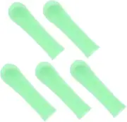 5pcs Safe Silicone Ear Wax Removal Tool Tips Replacement Ear Spoon Heads for Adults Compatible Green