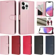 For iPhone 16 16e 15 14 13 12 11 Pro Max 8/7 Plus Case Wallet Leather Flip Cover