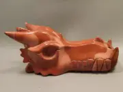 Dragon Head Mookaite Jasper Hand-Carved Fantasy Stone Carving #O412