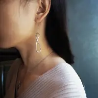 在飛比找momo購物網優惠-【mittag】infinity earring_無限耳環(