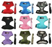 USA SELLER Pet Cat Puppy Dog HARNESS with LEASH Soft Mesh Walk Collar Vest XS-XL
