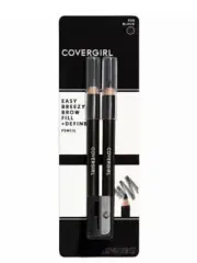 Cover Girl Easy Breezy Brow Fill Define #500 Black Noir Two Pencils Sharpener