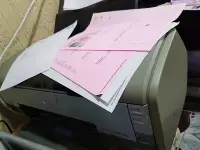 在飛比找Yahoo!奇摩拍賣優惠-二手原廠匣影像列印正常 EPSON 1390 A3印表機 2