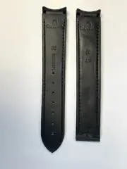 Omega New Seamaster 20mm Inlet Black Rubber 8" Strap For Omega 98000037L